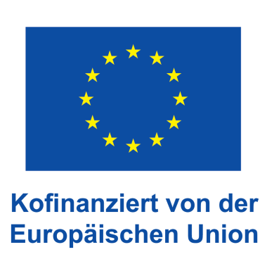 EU Logo mit dem Text "Kofinanziert von der europöischen Union"
