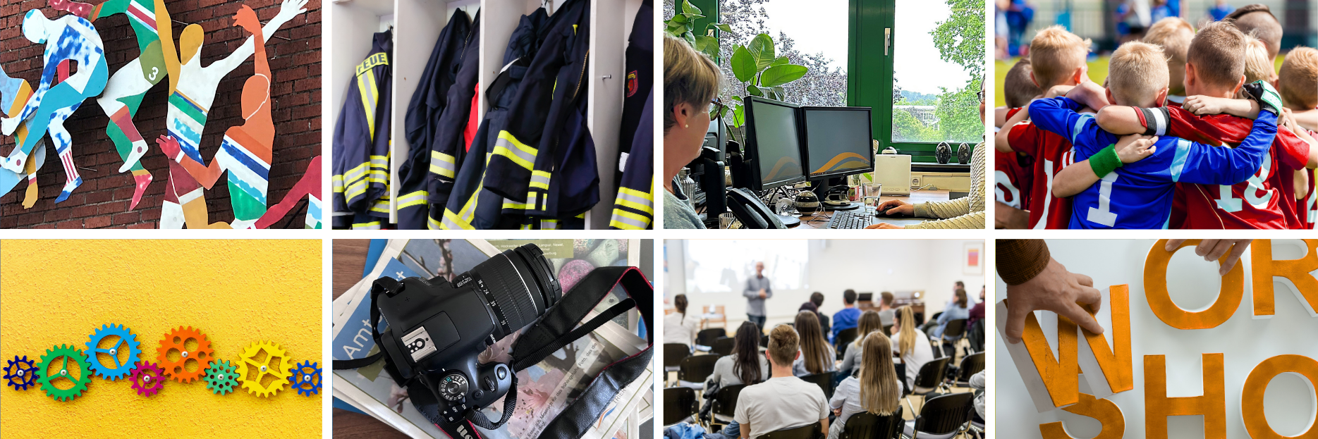 Fyler Ehrenamtsbüro - 5 Bilder vom Flyer des Ehrenamtsbüros